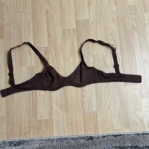 Skims Underwire Bra Mesh Brown